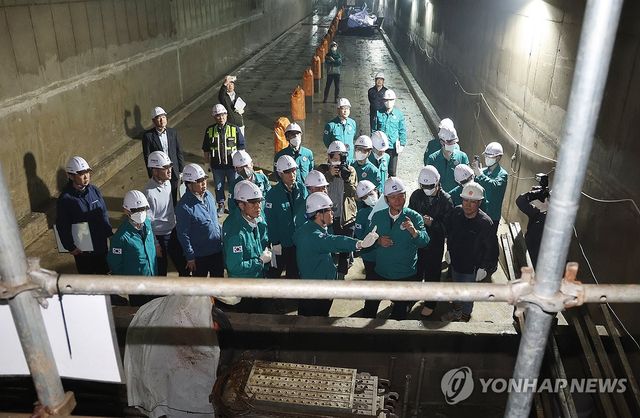 도시철도 사상~하단선 공사 현장 점검