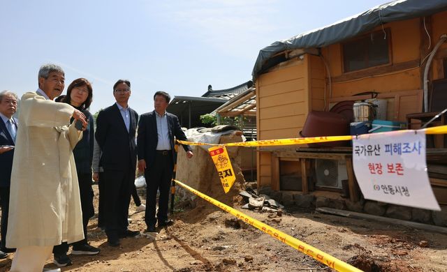 안동 하회마을 찾은 장미란 문체부 차관