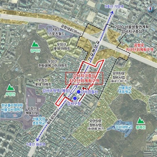 강서지구중심지구 위치도