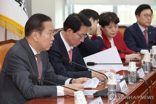 발언하는 권영세 비상대책위원장