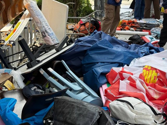 강제철거된 민주노총 마트노조 홈플러스지부 농성장