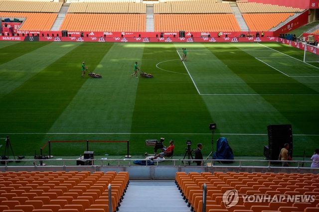 텅빈 레알 마드리드의 훈련 장소