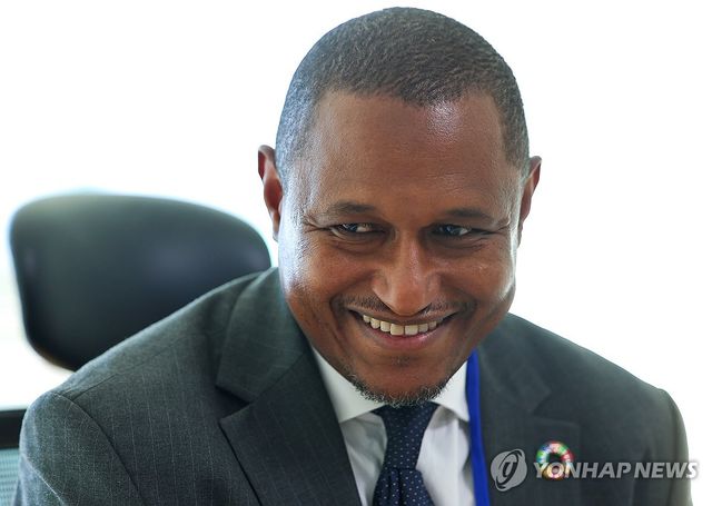 연합뉴스와 인터뷰하는 유엔난민기구 동아프리카지역 본부장