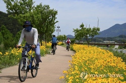 남원 요천의 자전거길