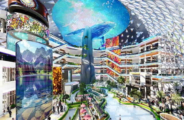 마스터플랜 중간용역보고에서 발표된'하이원 그랜드돔' 내 설치될 '그랜드미디어월'