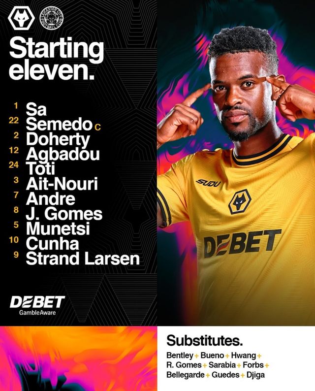 울버햄프턴 선발 출전 명단