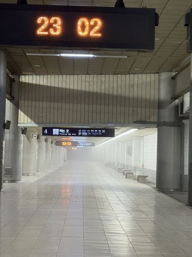 서울역서 1호선 전동차 상부 화재