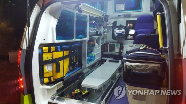 119 구급차 내부