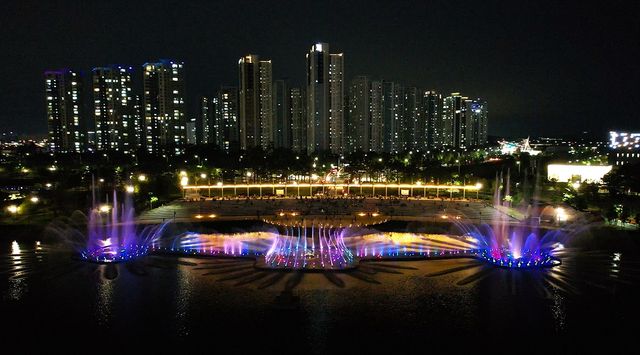 청라호수공원 음악분수 