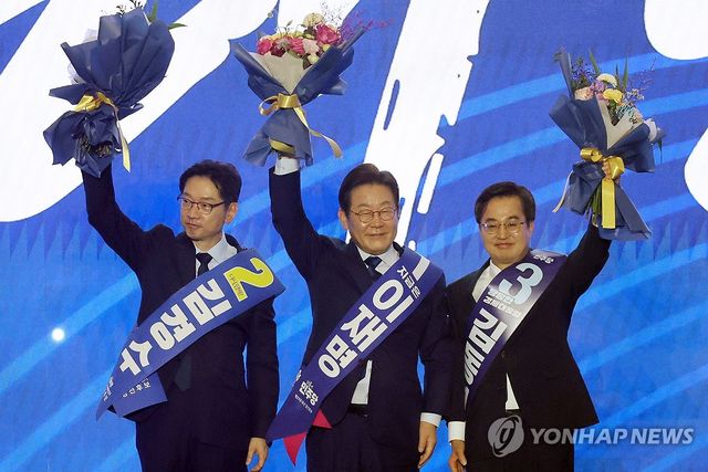 민주당 대선 후보로 선출된 이재명 후보