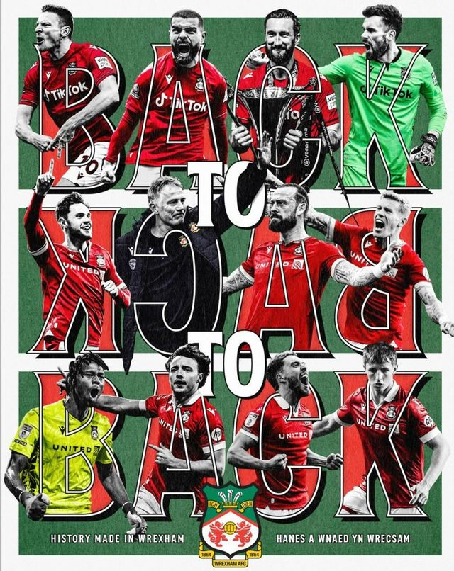 3시즌 연속 승격(백 투 백 투 백)을 자축한 렉섬