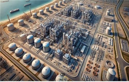 '팀 코리아'가 지난해 수주한 카타르 담수복합발전 플랜트 조감도