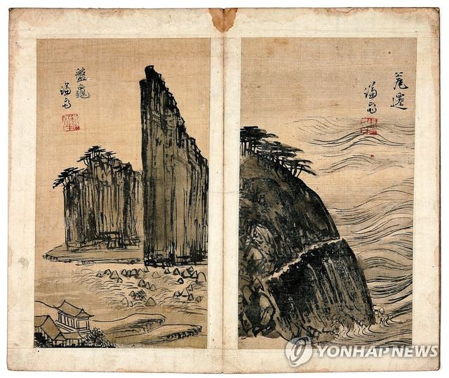 정선이 그린 반구대 절경