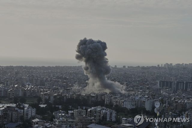 이스라엘, 휴전 후 3번째 베이루트 공습
