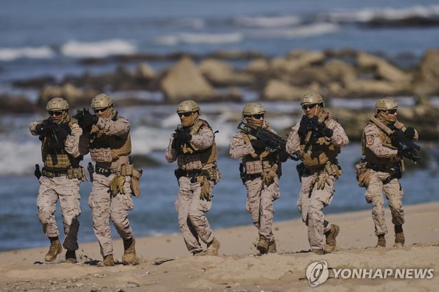 나토 다국적 훈련에 참가하는 스페인군