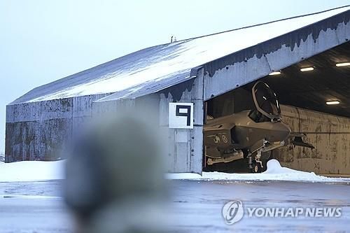 아이슬란드 케플라비크 기지의 노르웨이군 F-35 전투기