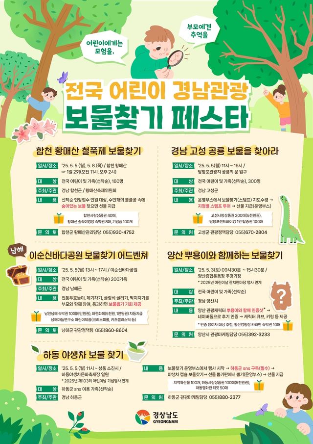 전국 어린이 경남관광 보물찾기 페스타