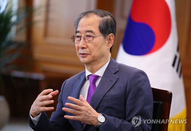 한덕수 권한대행, 영국 주간지 '더 이코노미스트' 인터뷰