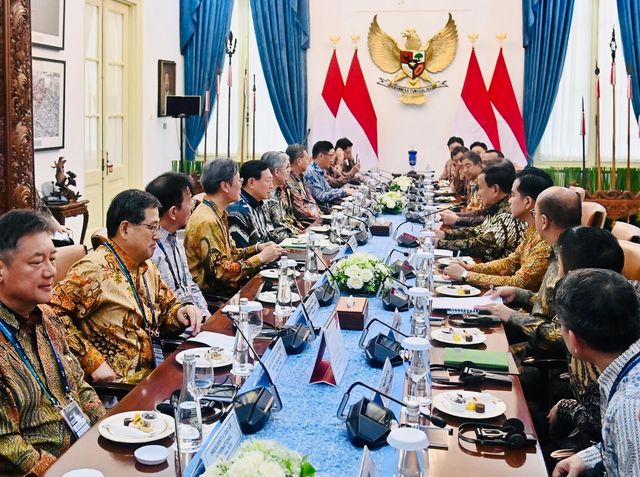 인니 대통령 만난 신동빈 회장