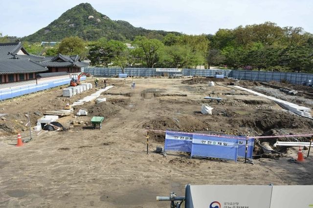 경복궁 영훈당 권역 복원 현장 모습 