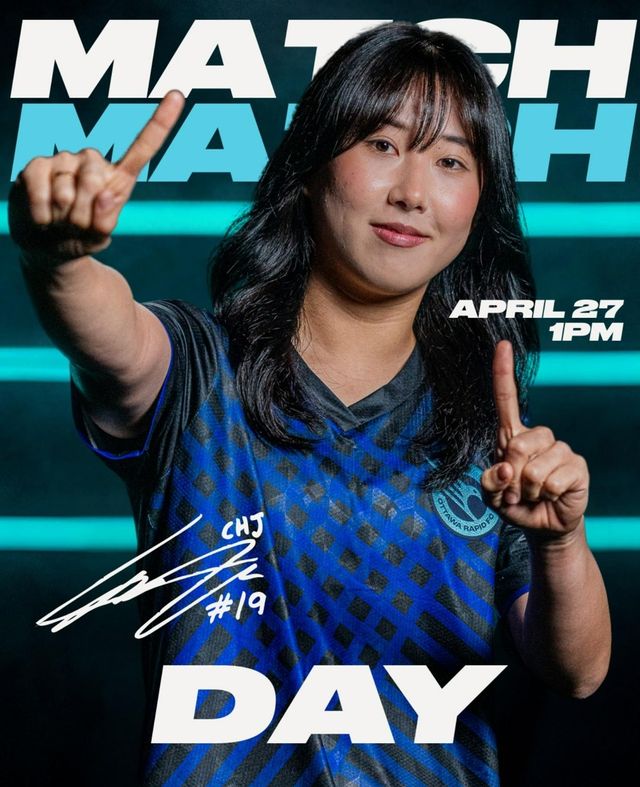 오타와 래피드 FC의 왼쪽 풀백으로 나선 추효주