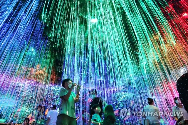 야간 조명 개선한 오월드 플라워랜드