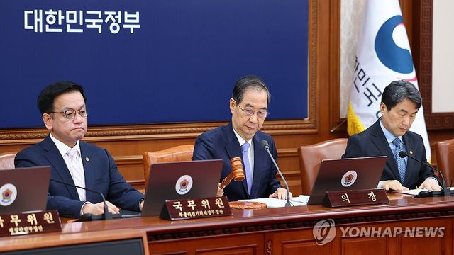 한덕수 권한대행 국무회의 개회