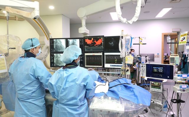 펄스장 절제술 시술 모습