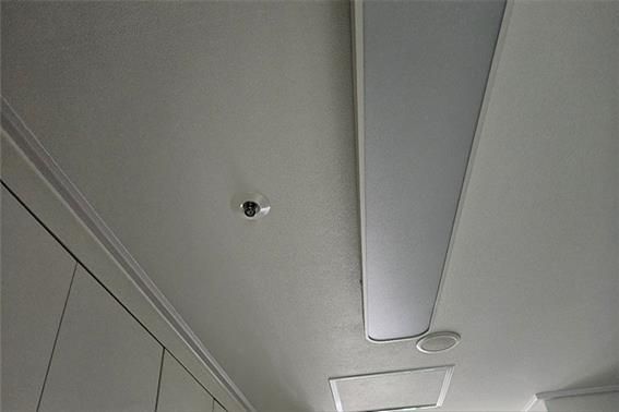 간이 스프링클러를 시공한 모습