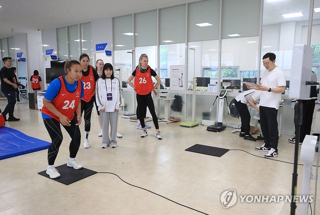 여자배구 트라이아웃 신체 능력 테스트