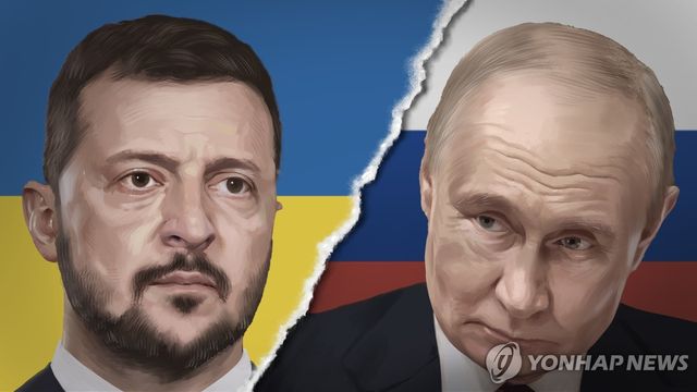 우크라이나 젤렌스키 - 러시아 푸틴 (PG)