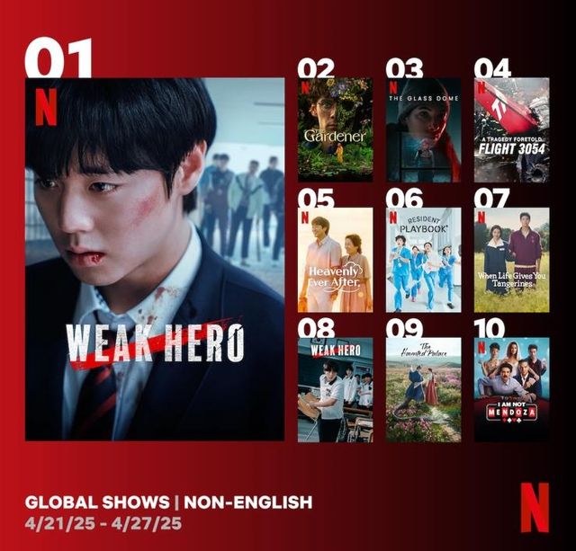 '약한영웅 2', 넷플릭스 비영어 시리즈 1위에