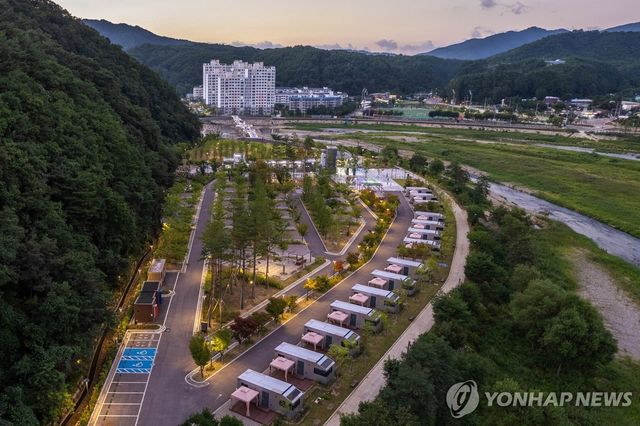 인제군 인북천 물빛테마공원