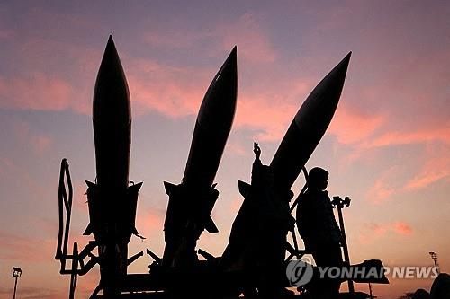 이란 항공우주군 박물관에 전시된 이란 미사일