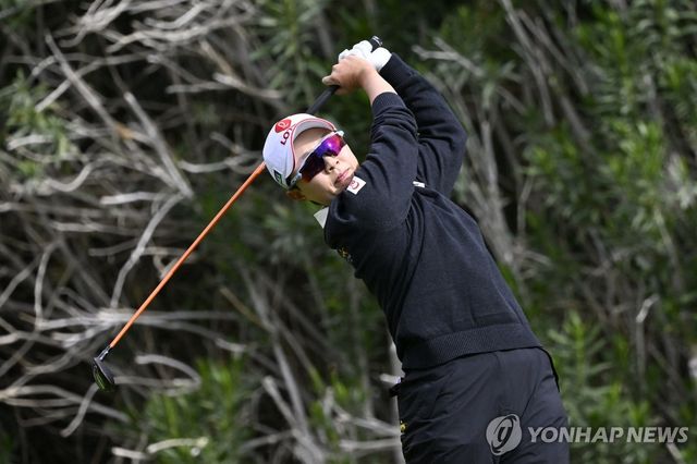 T모바일 매치플레이 첫날 김효주의 경기 모습