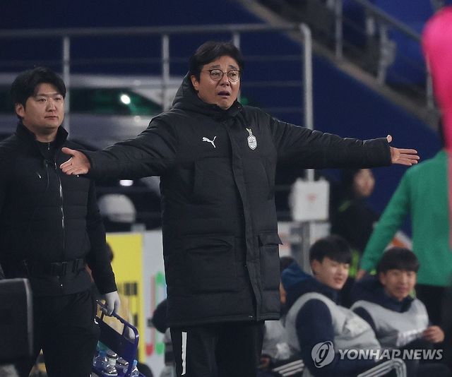 황선홍 감독, 판정에 불만