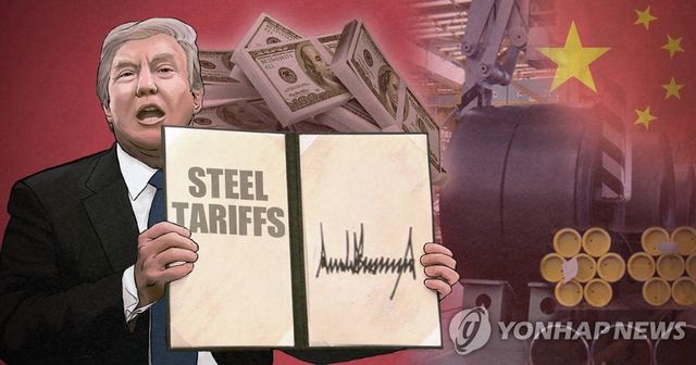 미국 트럼프 철강 관세부과, 중국 반발·반응 (PG)
