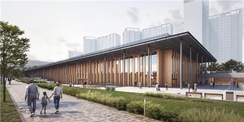 목조건축물로 지어지는 동대문 서울시립도서관