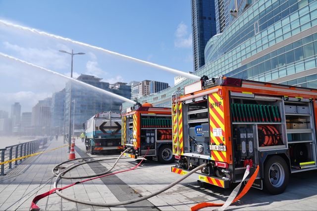 고성능 소방차 성능시험