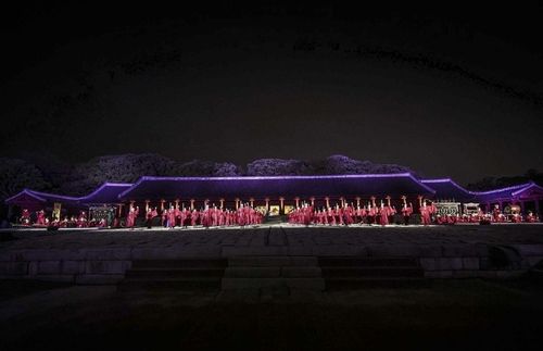 2019년 열린 종묘제례악 야간 공연 모습 