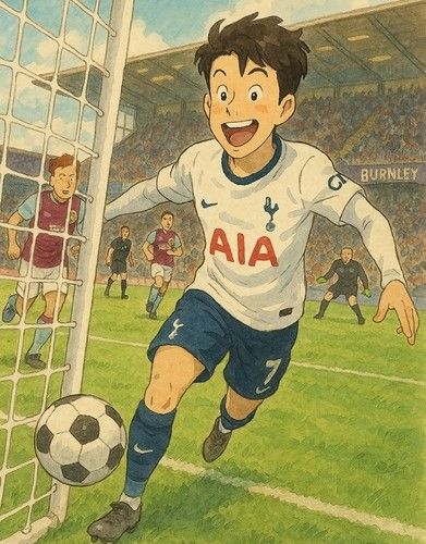 챗GPT로 생성한 축구선수 손흥민 이미지