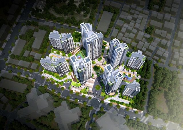 천호3구역 재건축 조감도