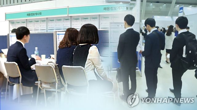 일자리 알아보는 청년들 (CG)