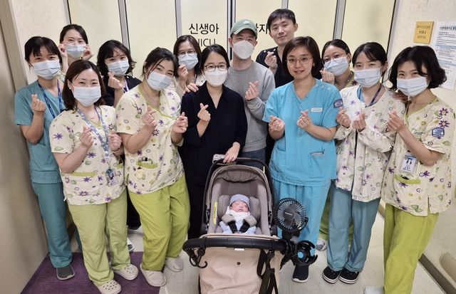 퇴원하는 유준이