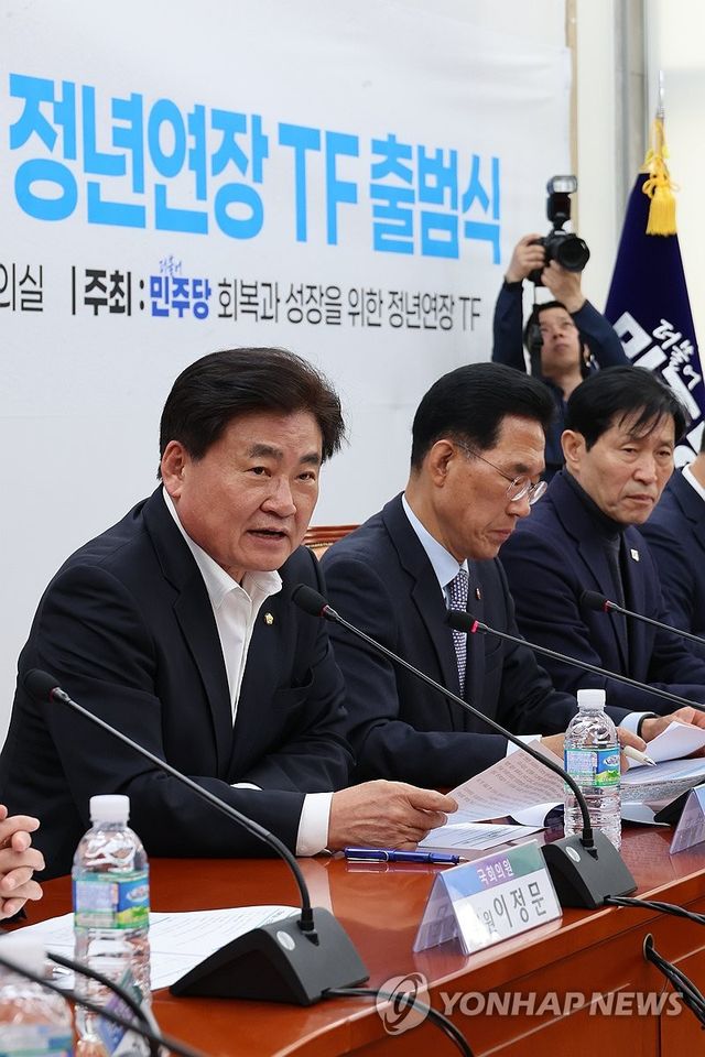 민주당 '정년연장 태스크포스' 출범