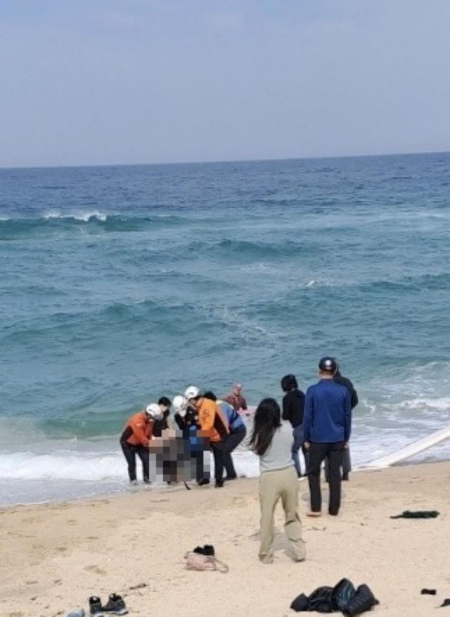 강릉 익수자 구조