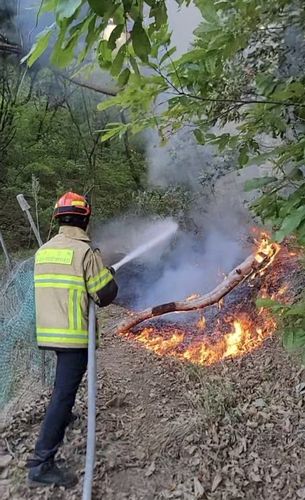 대구 북구 서변동 원담사 진화 작업