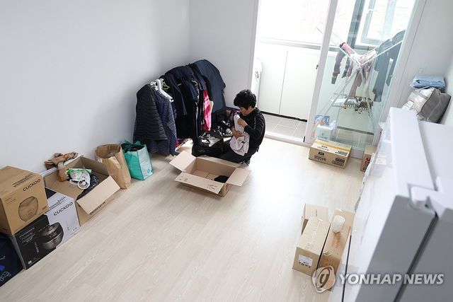 임시주택 입주한 경북산불 이재민