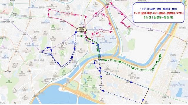 성공버스 전체 노선도