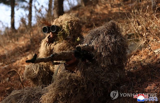 김정은, 특수부대 훈련시찰